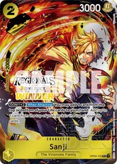 Sanji - OP03-102 - P (Offline Regional 2024) (Winner)